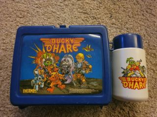 Rare Bucky O’hare Thermos Lunch Box 1991 Abrams/gentile Hasbro Inc.  Vintage