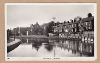 Great Old Real Photo Card Of Houses At Waterside Chesham Around 1920 River Chess