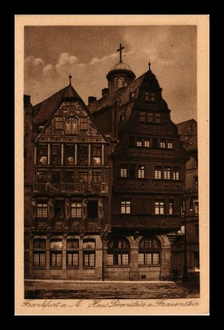 Dr Jim Stamps Buildings Street View Old Postcard Frankfurt Germany
