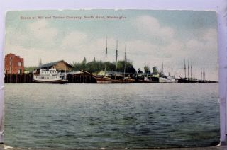 Washington Wa South Bend Mill Timber Company Postcard Old Vintage Card View Post