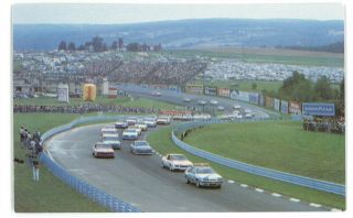 Nascar Racing Racetrack Watkins Glen International Ny Vintage Postcard