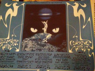 Grateful Dead Fillmore West Closing Week Print/3 Concert Poster Rare Sf Ca
