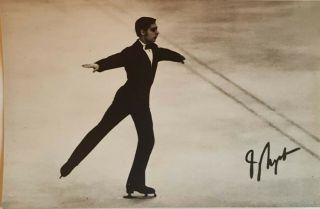 O.  Nepela Czechoslovakia Figure Skating Champion Vintage Postcard Photo 1970