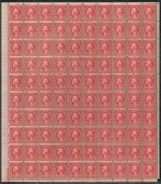 634 Sheet Of 100 1928 2c Type I Rotary Issue - Rare - Og/nh