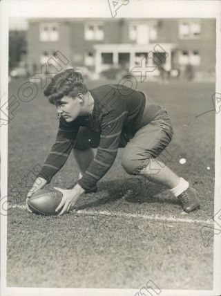 1930 Princeton Tigers Football Center Frank Blackistone Press Photo