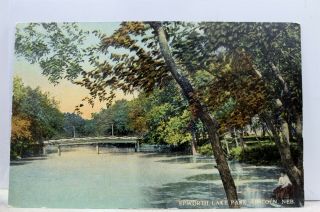 Nebraska Ne Lincoln Epworth Lake Park Postcard Old Vintage Card View Standard Pc
