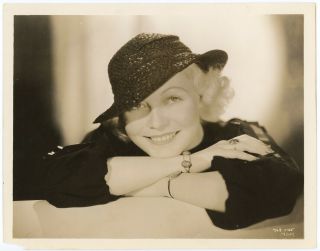 Pretty 1930s Blonde Art Deco Glamour Girl Muriel Evans Photograph