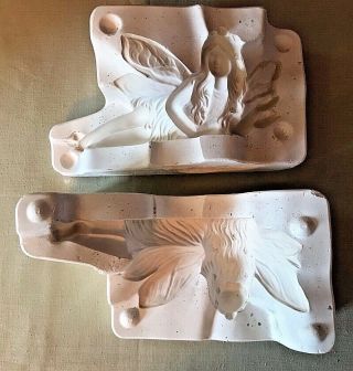 Vintage 1994 Gare Ceramic Mold Slip Casting Cast Rare Laying Fairy 2759