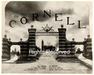 Vintage Photograph Cornell Univ 