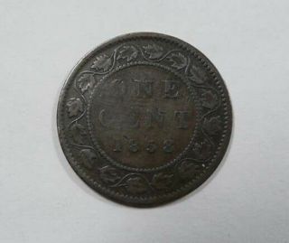 Canada Early Queen Victoria Large One Cent 1858 Key Date Rare