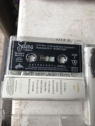 1998 Selena Quintanilla Anthology Cassette Tape Complete Set of 3 UNIQUE & RARE 2