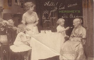 Ca 1910 Vintage Advertising Postcard Hershey 