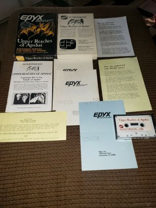 Epyx Upper Reaches Of Apshai Expansion Cassette Trs - 80 Atari 400 800 Very Rare