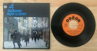 Rare French The Beatles Ep Odeon Soe 3757 A Hard Days Night Rarest Sleeve