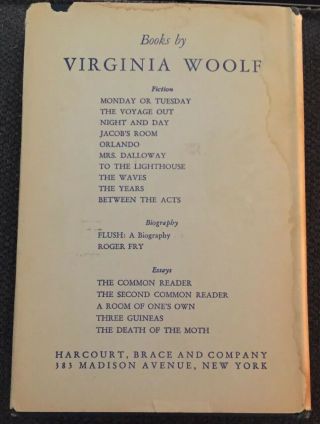 A Haunted House And Other Stories Virginia Woolf 1st American Edition HC/DJ Rare 2