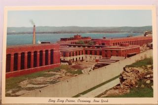 York Ny Ossining Sing Sing Prison Postcard Old Vintage Card View Standard Pc