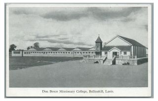 Don Bosco Missionary College Ballinakill Laois Ireland Vintage Postcard