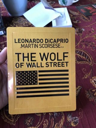 The Wolf Of Wall Street (blu - Ray) Steelbook (rare)