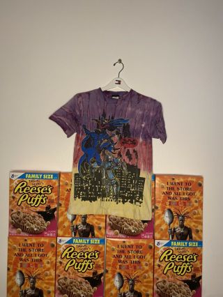 Vintage 1997 Batman And Robin Movie Promo Shirt Size M Youth Rare