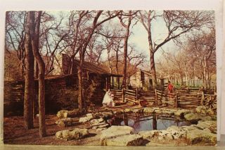 Texas Tx Fort Worth Log Cabin Village Postcard Old Vintage Card View Standard Pc
