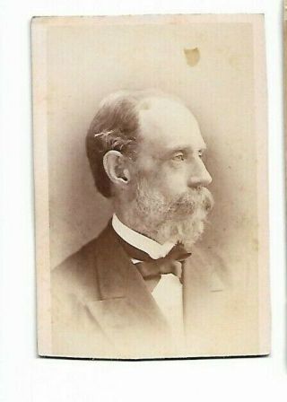 Vintage Cdv - Unknown Man,  By Carter Photographer,  Worcester,  Ma (2362)
