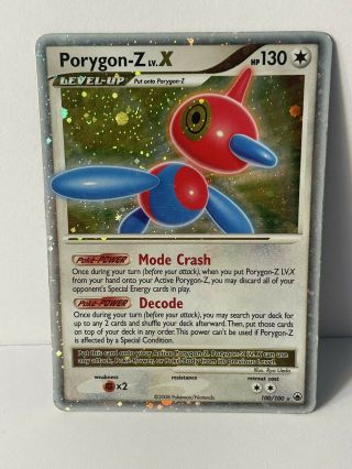 Pokemon Porygon - Z Lv.  X 100/100 Majestic Dawn Ultra Rare Holo Vintage Tcg