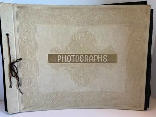 Vintage Hardcover Photo Picture Album For Photo Storage With Photos 15 " X 12 "