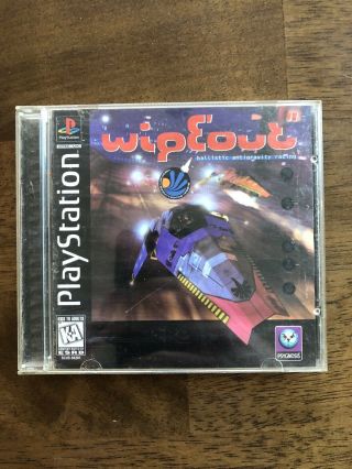 Wipeout Sony Playstation Ps1 Black Label Jewel Case Variant Rare