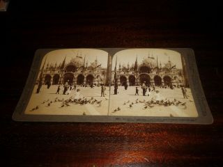 Antique Underwood Stereoview 1893 San Marcos Venice Italy (94)