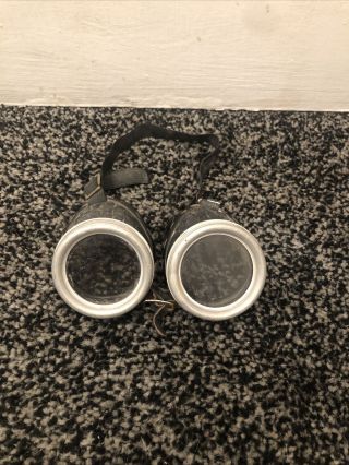 Rare Vintage Motorcycle Goggles Possibly 1930 