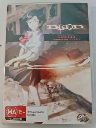 Blood Plus,  Part One Episodes 11 - 20 Discs 3 & 4 Dvd Anime R4 - Rare - Post