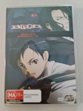 Blood Plus,  Part One Episodes 21 - 25 Discs 5 & 6 Dvd Anime R4 - Rare - Post