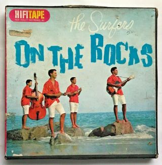 Rare 2 - Track Inline 7 - 1/2ips The Surfers On The Rocks Reel Tape Guaranteed