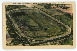 Indy Indianapolis 500 Motor Speedway Race Racing Car Auto Vintage Postcard 2