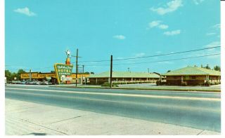 Holiday Inn Of Memphis - East Vintage 1960s Postcard W/hotel Letterhead Page
