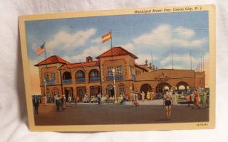 Municipal Music Pier Ocean City Jersey Vintage Postcard