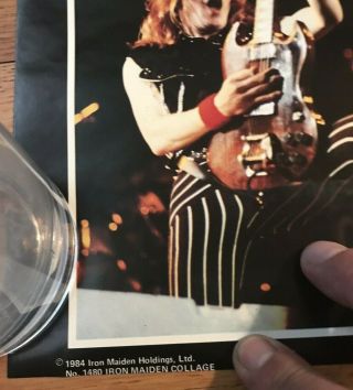 Rare Iron Maiden Collage 1984 Poster 22.  5 