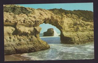 Old Vintage Postcard Of Natural Bridge Swanton Beach State Park Santa Cruz Ca