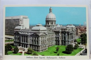 Indiana In Indianapolis State Capitol Postcard Old Vintage Card View Standard Pc