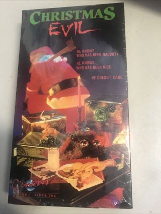 Christmas Evil Vhs - Horror Cult Rare Genesis Home Video 1987