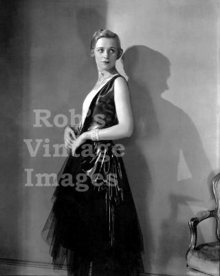 York City Photo Flapper Muriel Finley Ziegfeld Follies 1920s Evening Dress