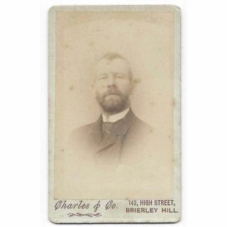 Cdv Photograph Victorian Gentleman Carte De Visite By Charles Of Brierley Hill