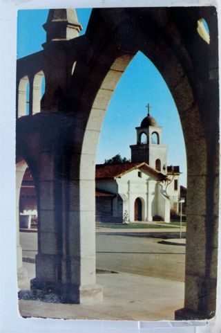 California Ca Santa Cruz Mission Postcard Old Vintage Card View Standard Post Pc