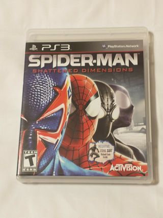 Spider - Man Shattered Dimensions Sony Playstation 3 Ps3 Game Rare And Oop