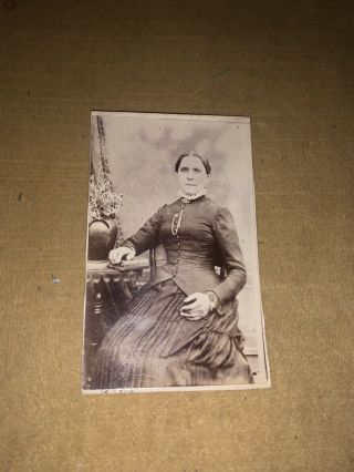 Cdv Carte De Visite Of Late Victorian Post Mortem Dead Paralyzed Irish Woman