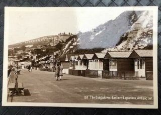 Vintage C1920 Isle Of Wight Postcard Unposted The Bungalows Esplanade Ventnor