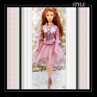 Rare Barbie Fashion Fever Drew No.  H0644 2004 Red Hair - Stunning - Tutu Green Eyes