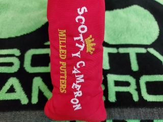 Rare Scotty Cameron Putter Nos Nylon Red Milled Putters Headcover Head Cover⛳⛳⛳