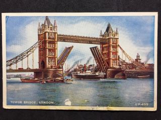 Vintage Postcard - London T20 - Tower Bridge - Lansdown Publishing Co