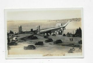 Vintage Rppc Photo Postcard Lake Washington Pontoon Bridge Seattle Wa R3016